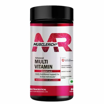 MuscleRich Advanced Multivitamin with KSM 66 Ashwagandha 60 Tablets