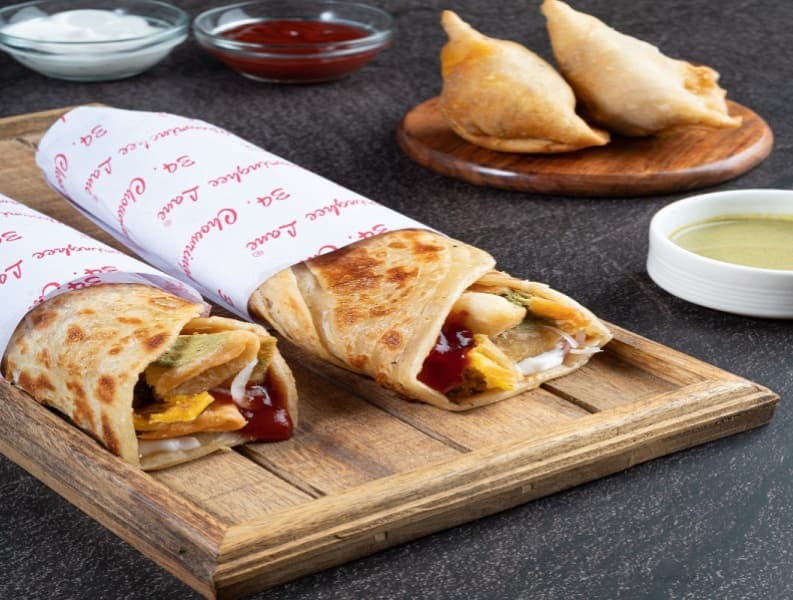 Samosa dhamaka roll (6 inch)