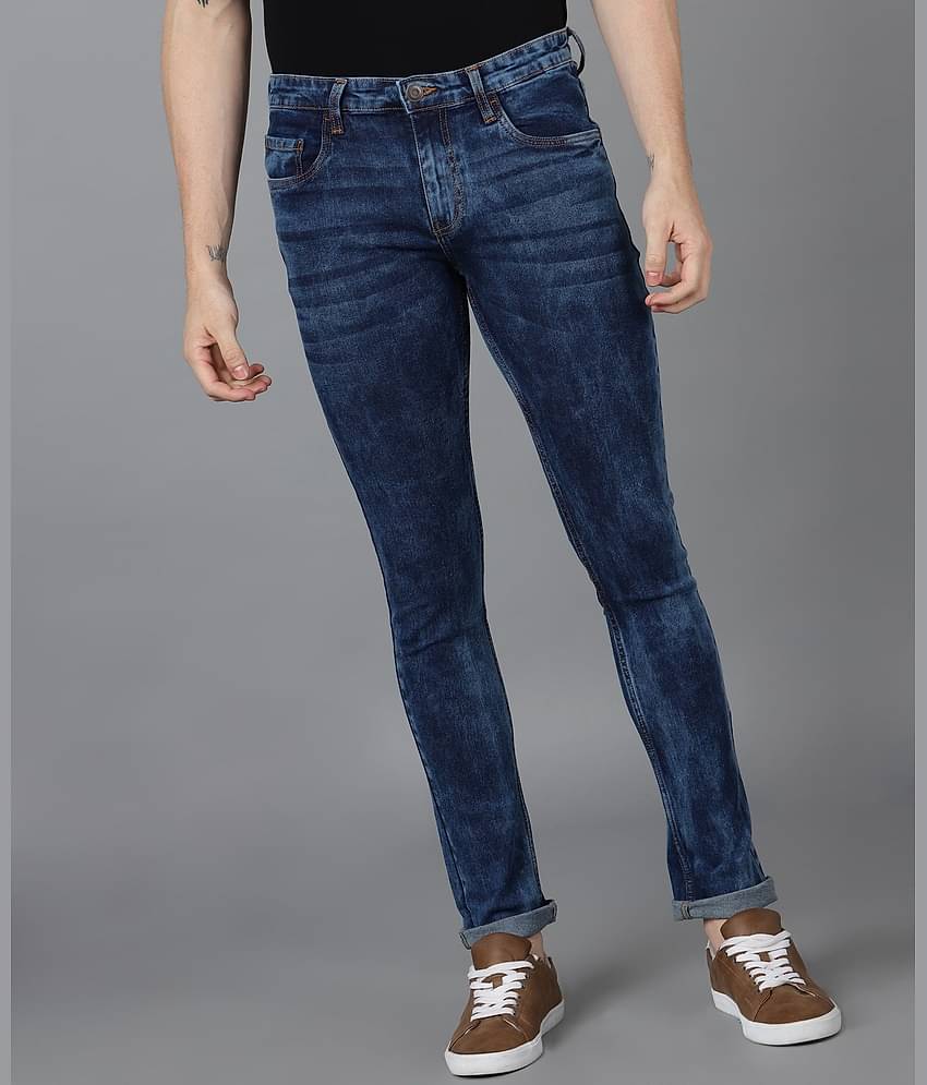 Urbano Fashion - Blue Denim Skinny Fit Men's Jeans ( Pack of 1 )