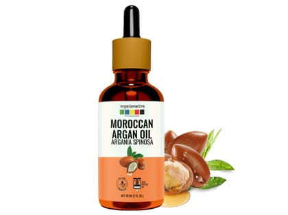 Organix Mantra Moroccan Argan Oil, 100% Pure, Natural & Cold Pressed Organic Oil ,30ML - 30 Millilitre