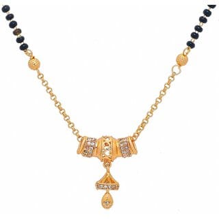 Arch Fashion Gold Plated Brass  Copper Festive/Designer Mangalsutra