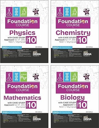 Foundation Course in Physics, Chemistry, Mathematics & Biology Class 10 with Case Study Approach for IIT JEE/ NEET/ Olympiad - 6th Edition