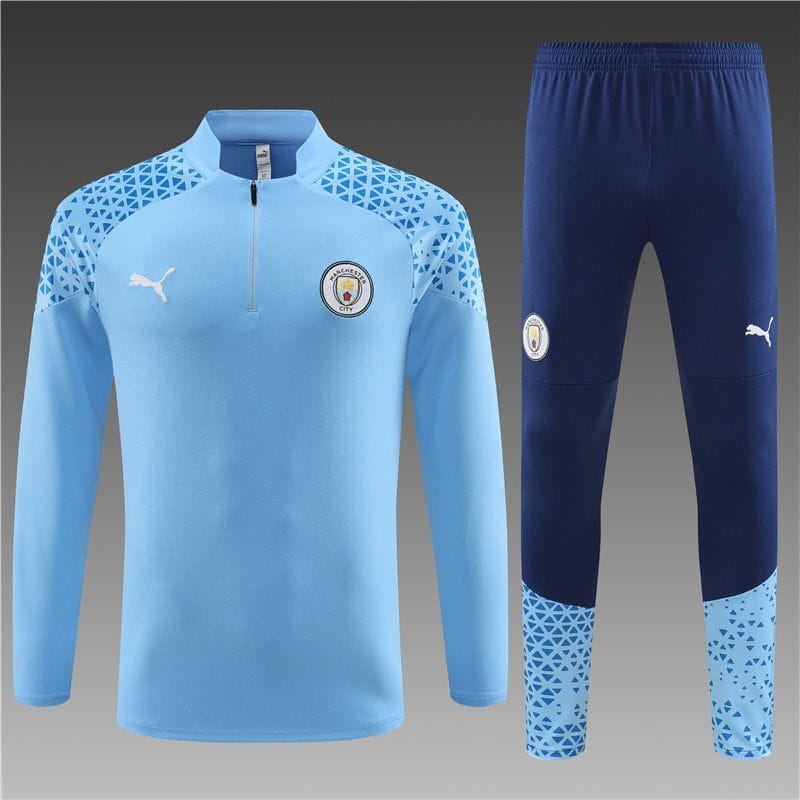 Manchester City Blue Training Suit 23 24 Season-S