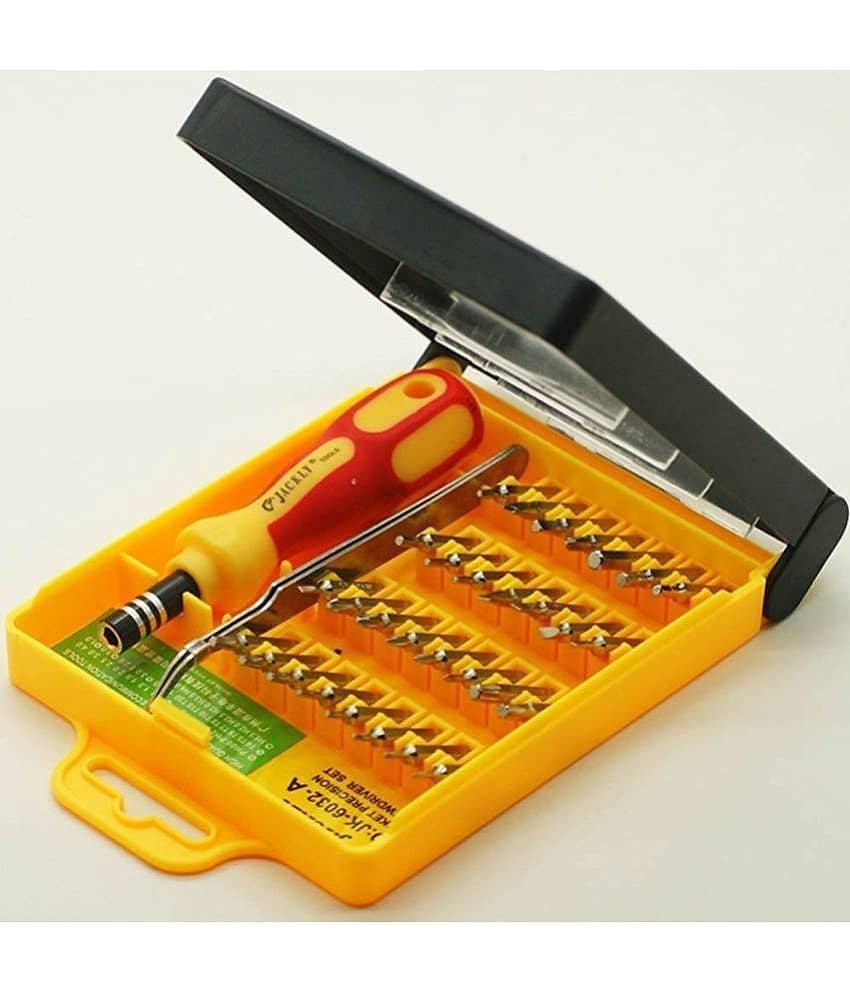 Aldeco jackly 32 in 1 Interchangeable Precise Screwdriver Tool with Magnetic Holder (Multicolour, Standard Size)