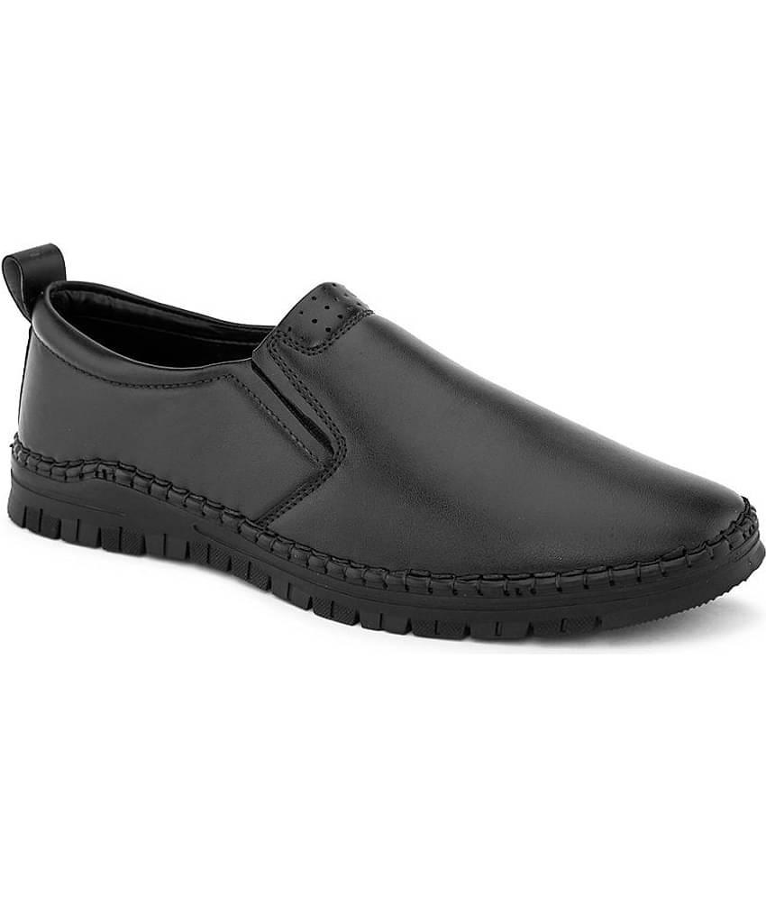 Fashion Victim Black Men's Slip On Formal Shoes