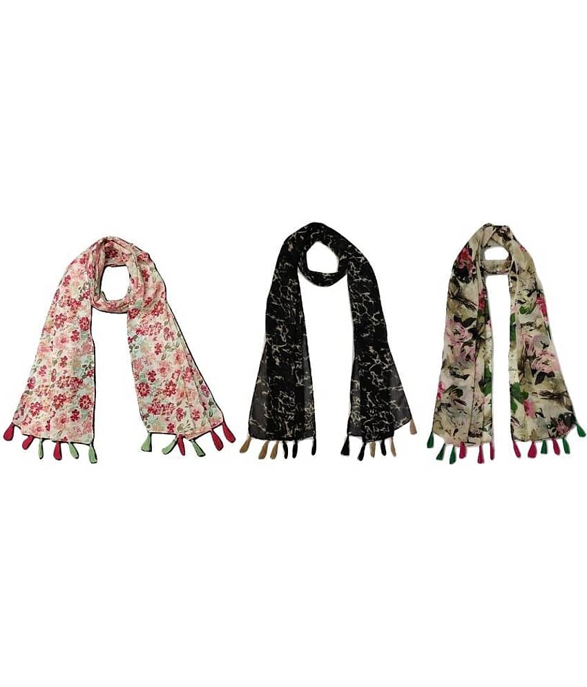 stolevilla Multi Printed Poly Cotton Yarn Stoles