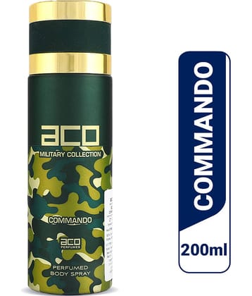 aco perfumes - COMMANDO Perfumed Body Spray 200ml Perfume Body Spray for Men 300 ml ( Pack of 1 )
