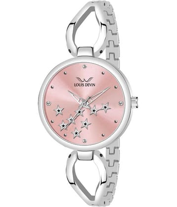 LOUIS DEVIN Silver Metal Analog Womens Watch