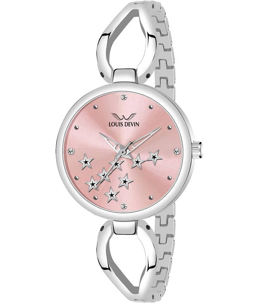 LOUIS DEVIN Silver Metal Analog Womens Watch