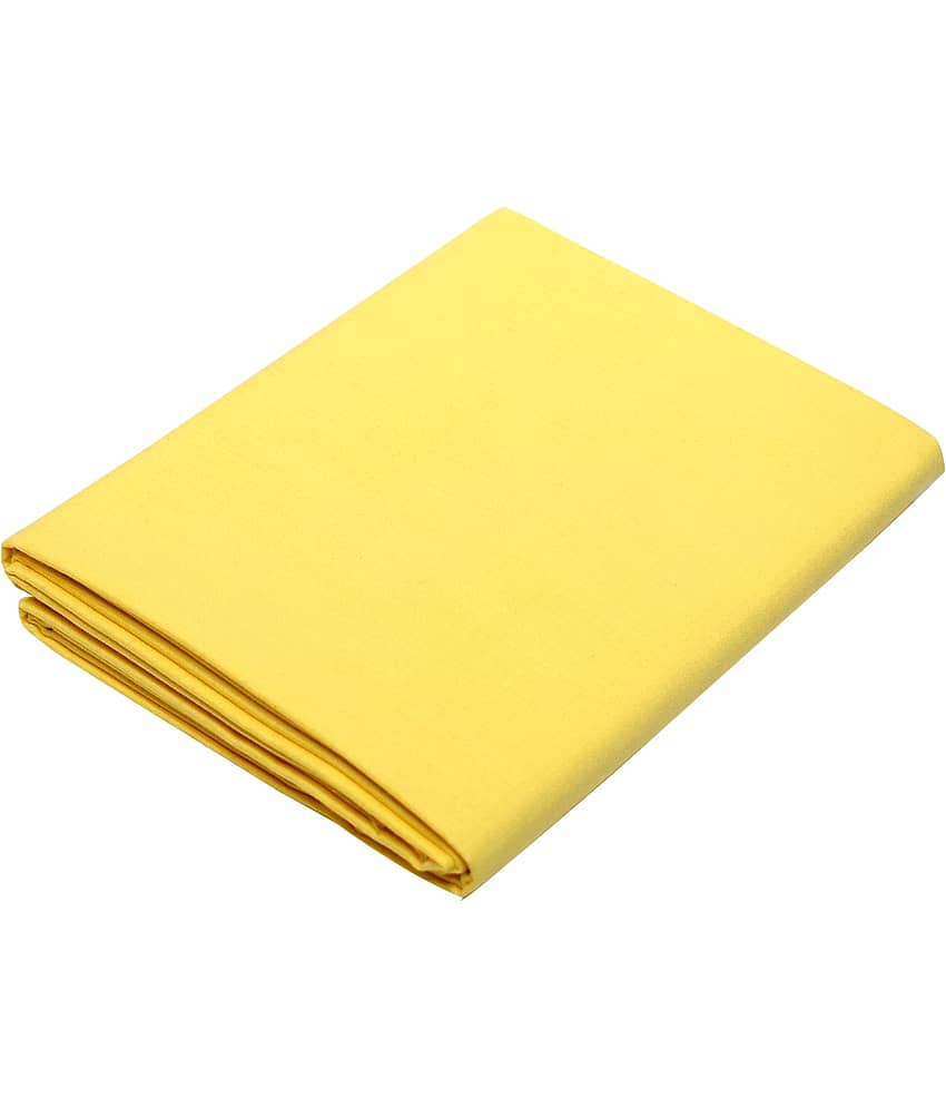 KUNDAN SULZ GWALIOR Yellow Cotton Blend Men's Unstitched Shirt Piece ( Pack of 1 )