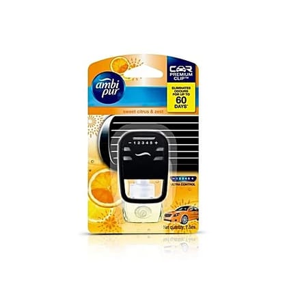 Ambipur Car Freshener - Sweet Citrus & Zest, 7.5 ml Pouch