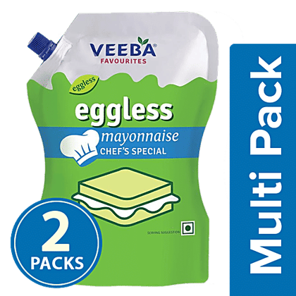VEEBA Eggless Mayonnaise Chef's Special, 2X875 g Multipack