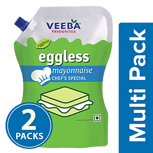 VEEBA Eggless Mayonnaise Chef's Special, 2X875 g Multipack
