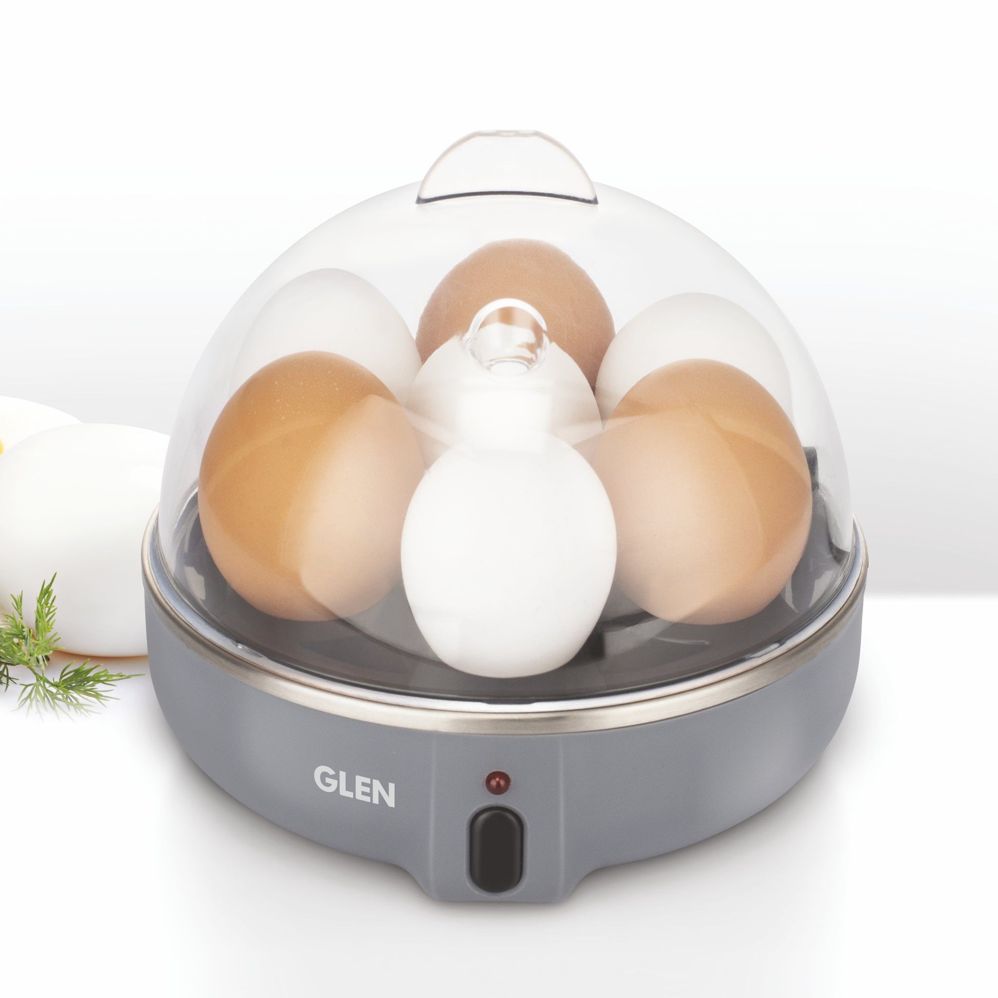 Egg Boiler Boils 7 Eggs, 1 Poaching Cup, Auto shut Off, 350W (3040EB7)