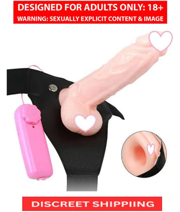 8 Inch Hallow Strap Wearable Dildo With Belt Sex Toy For Women And Couples By Knightriders