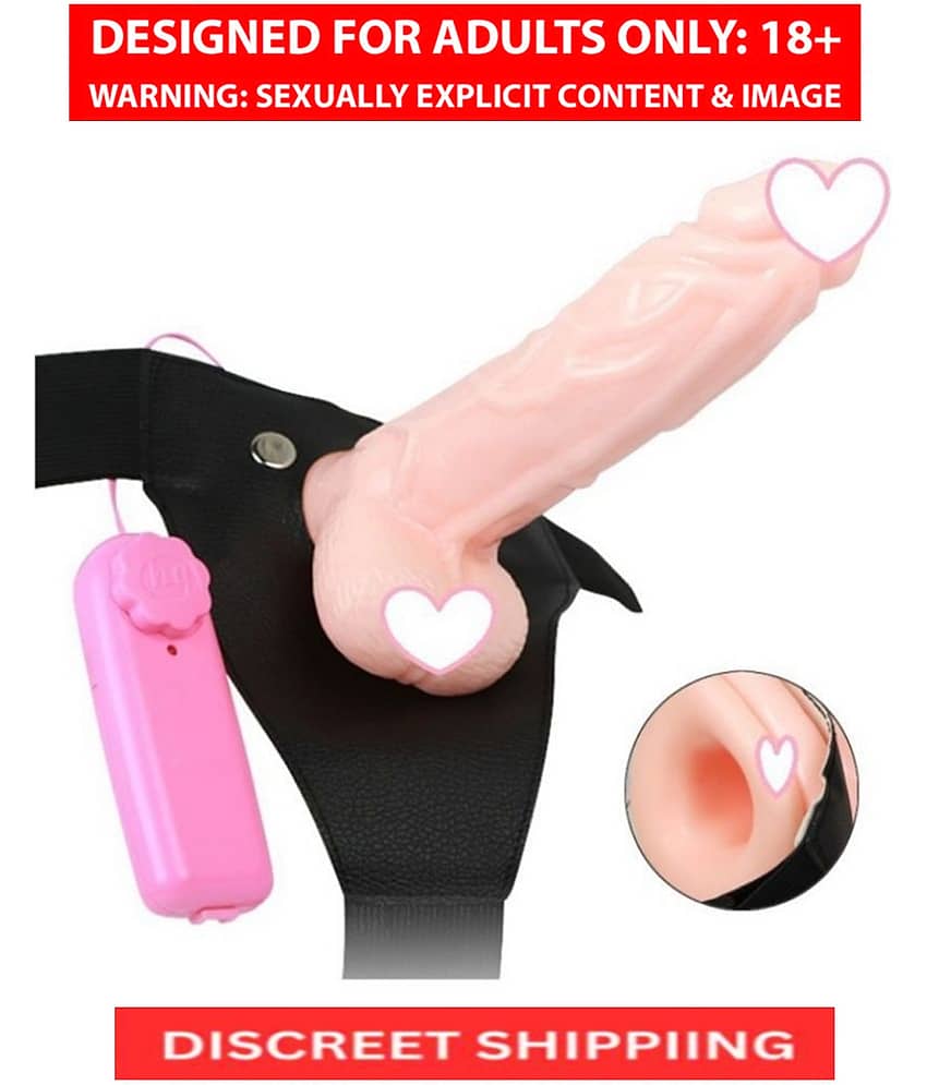 8 Inch Hallow Strap Wearable Dildo With Belt Sex Toy For Women And Couples By Knightriders