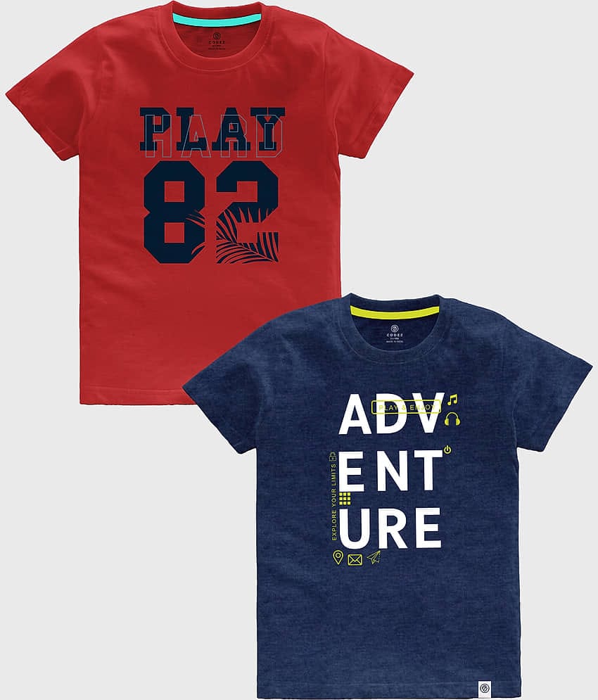 CODEZ Pack of 1 Boys Cotton T-Shirt ( Multicolor )