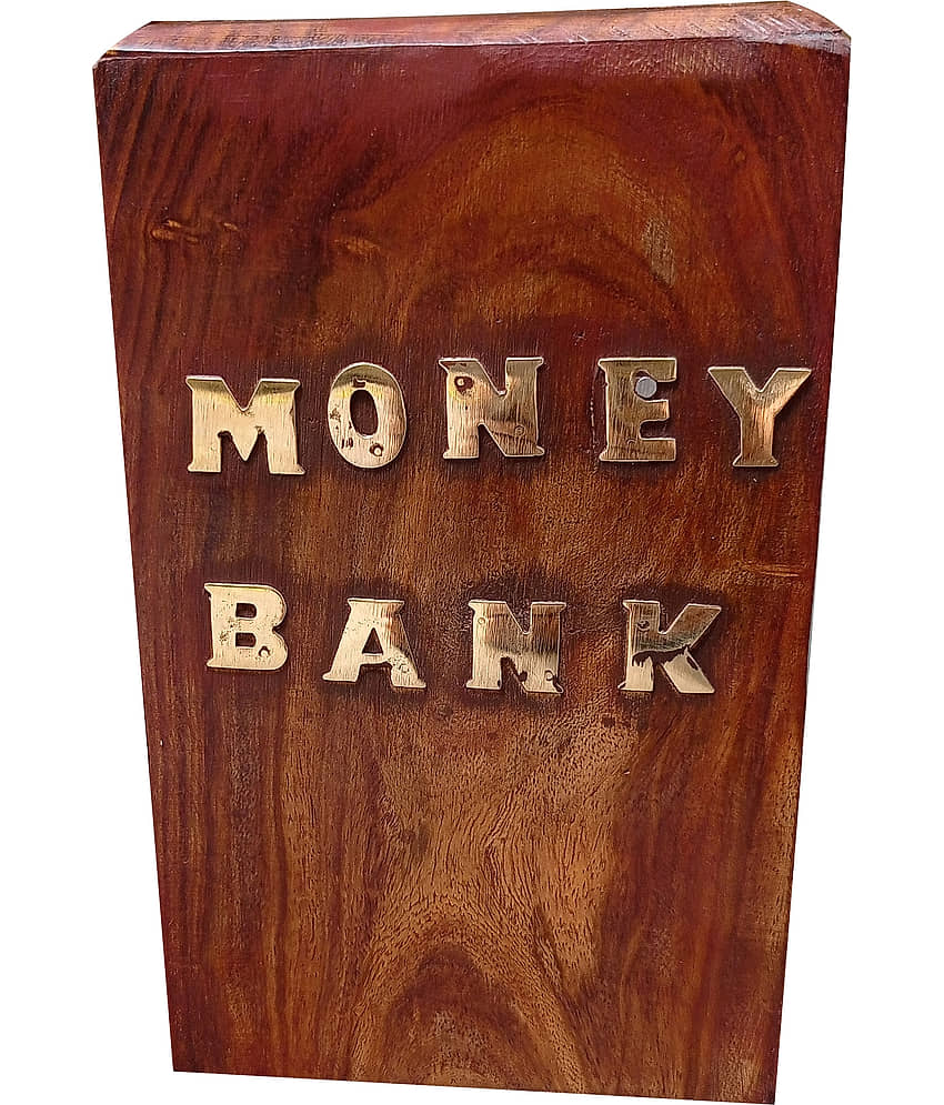 SWH Wood Piggy Bank - Pack of 1