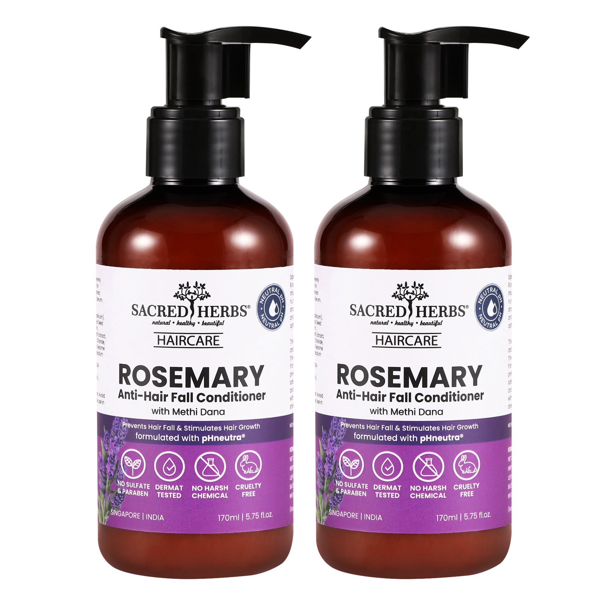 Rosemary Anti-Hair Fall Conditioner with Rosemary & Methi Dana (Pack Of-2)-170ml