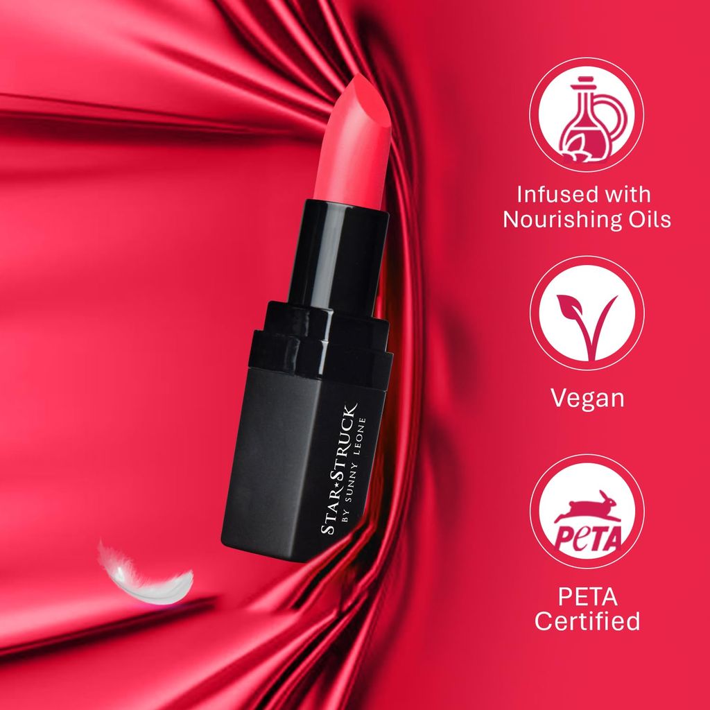 STARSTRUCK BY SUNNY LEONE Luxe Matte Lipstick | Richly Pigmented Luxe Matte Lipstick