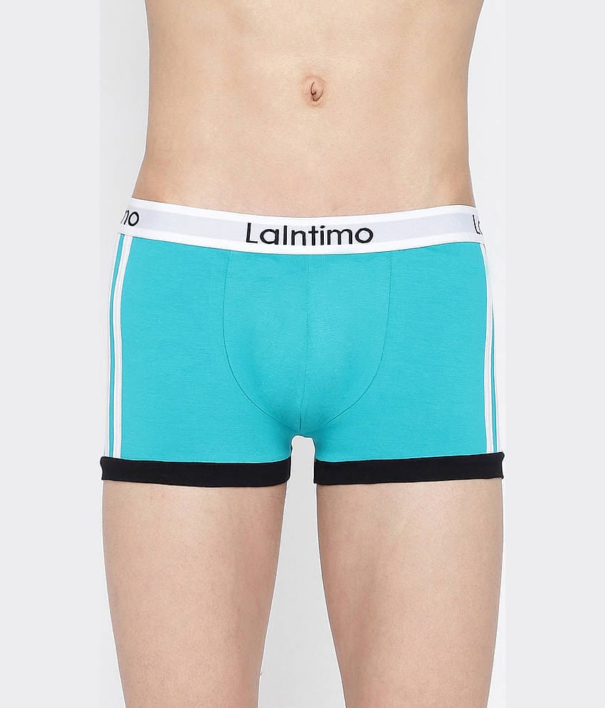 La Intimo Pack of 1 Lycra Trunks For Men's ( Black )