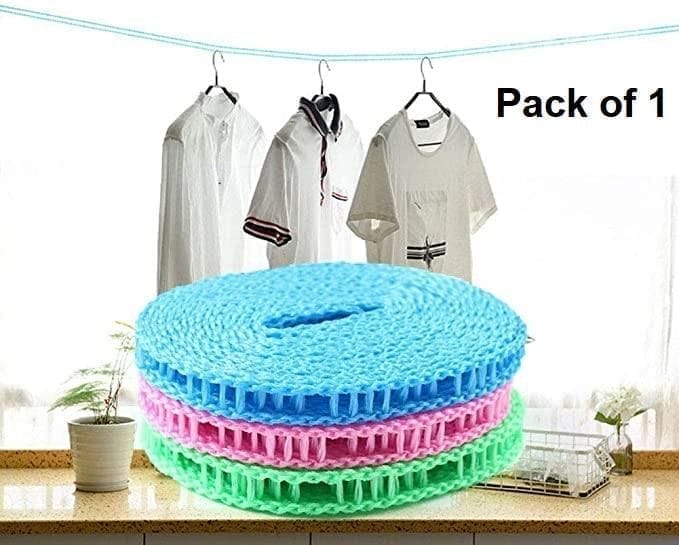 Multi-Colored Portable Clothes Drying Rope pack of 1