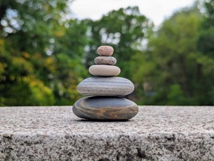 Zen Stones, Calm Room Decor, Wabi-sabi Style, Stacked Rocks, Comfort Gift