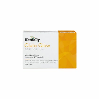Natually Gluta Glow Soap | Glutathione, kojicacid & Vit-C |75Gms
