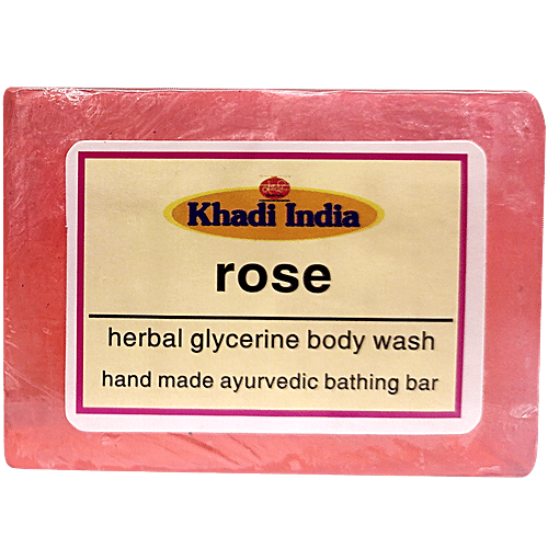Khadi Body Wash - Rose Glycerine, 125 g