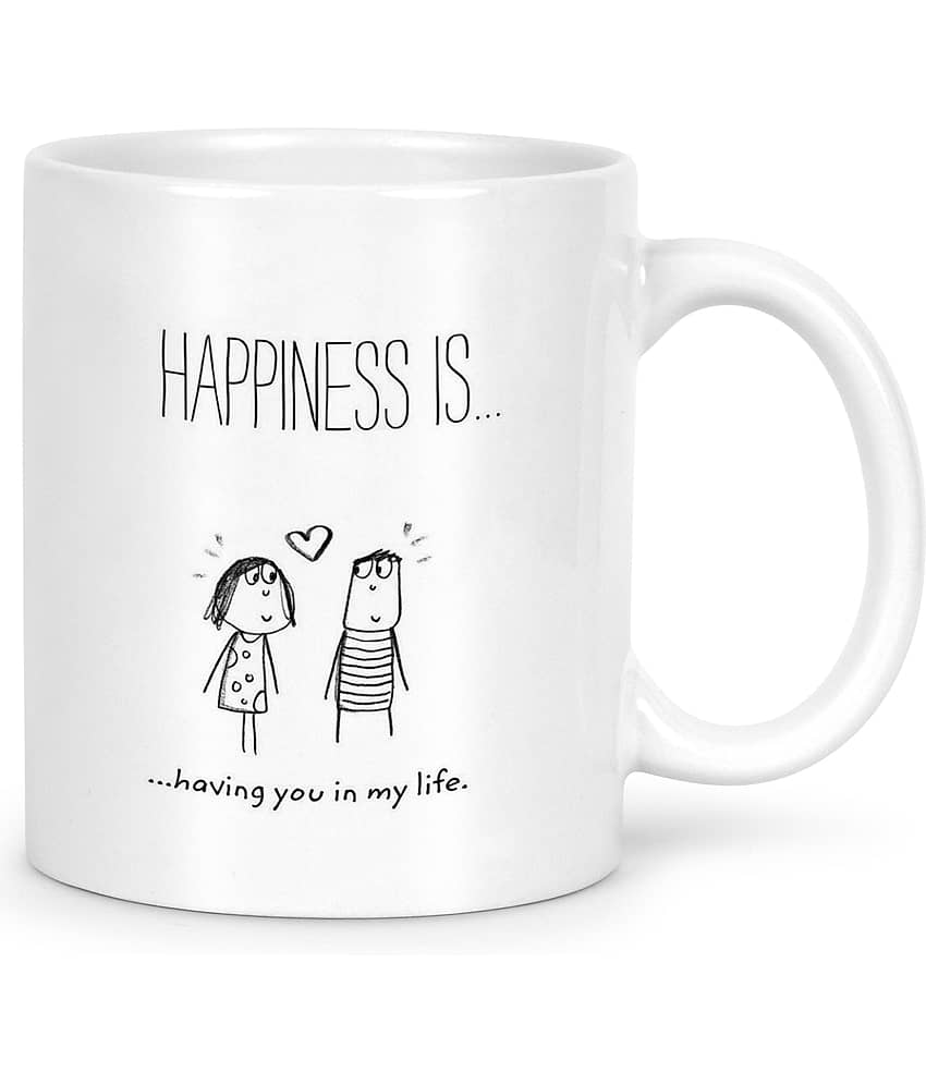 Idream Quote Printed Ceramic Coffee Mug 1 Pcs 330 mL