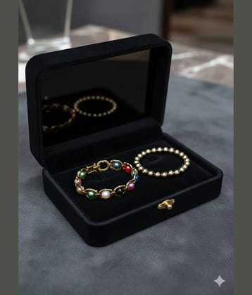 Abrexo Multicolor Charm Bracelet ( Pack of 2 )