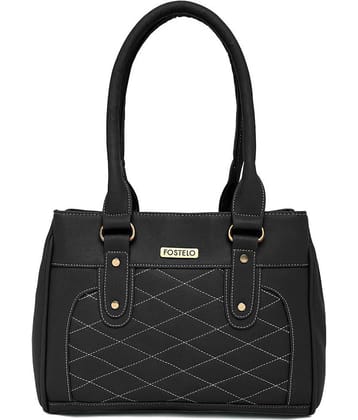 Fostelo - Black PU Shoulder Bag
