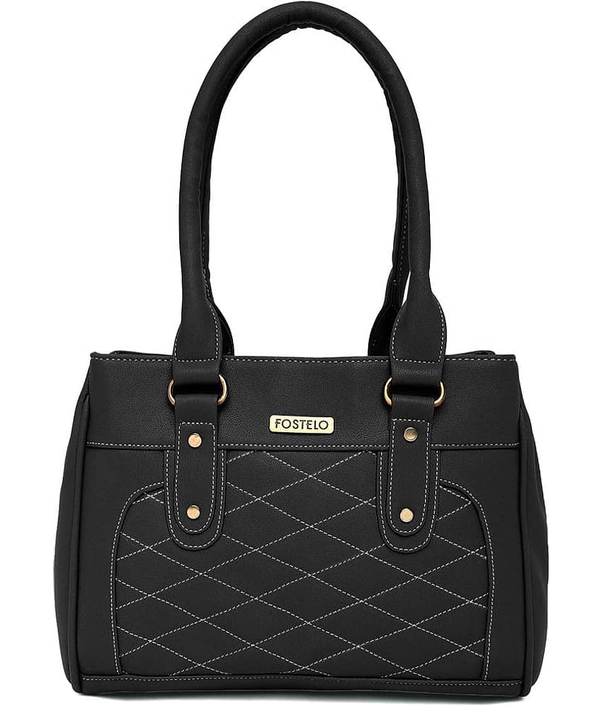 Fostelo - Black PU Shoulder Bag