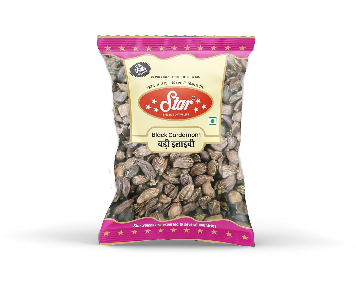 Star Spices Whole Black Cardamom, 50 gm - Pack of 3