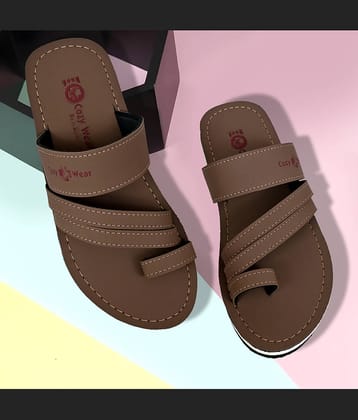 Cozy Wear Brown Men's Daily Slipper
