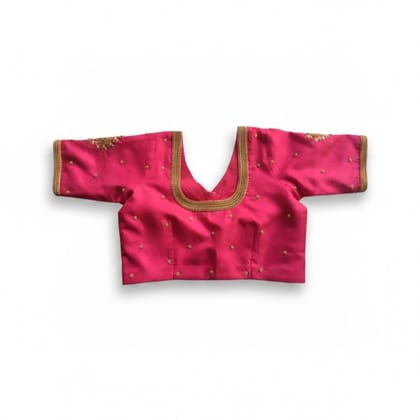 Elegant Embroidered Pink Designer Blouse