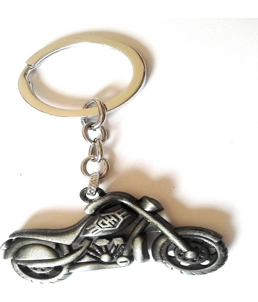 Metal Keychain | Keyring | Key Ring | Key Chain for Your Car Bike Home Office Keys | for Men Women Boys Girls (Silver)
