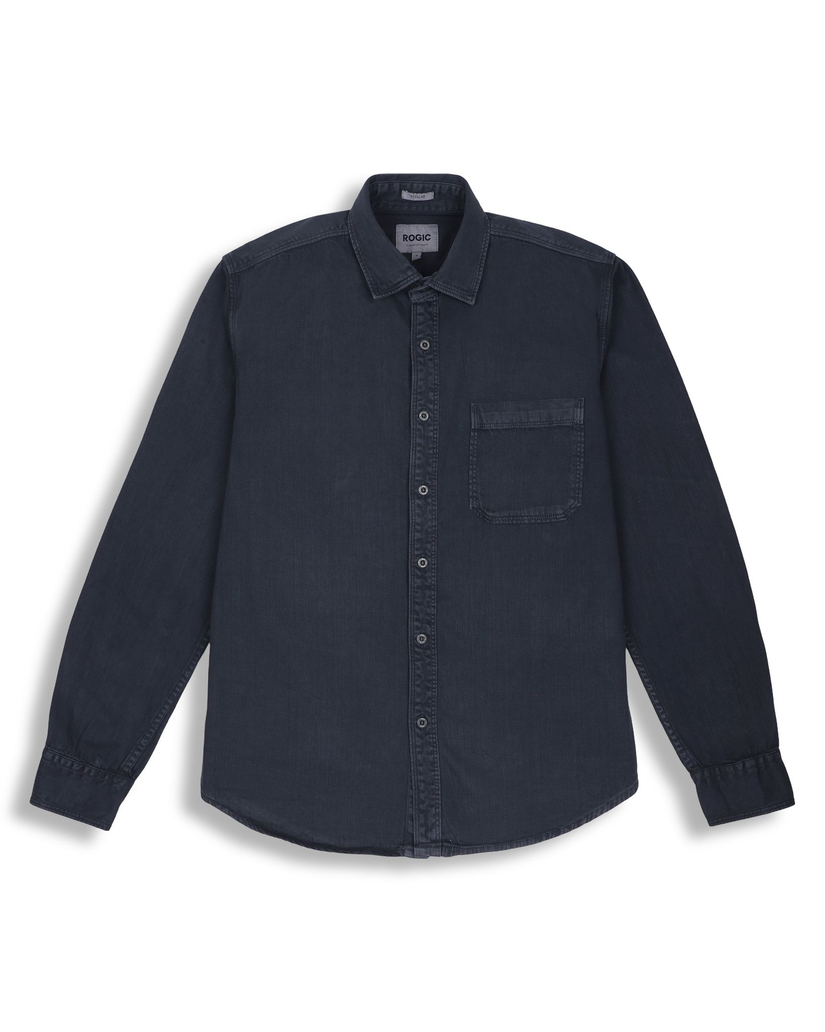 DENIM SHIRT IN GREY-M