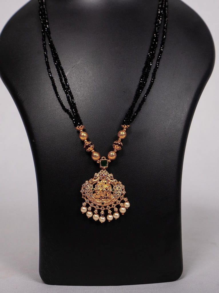 SONCHIRAIYA AP MEPMA BLACK BEADS CHAIN WITH LOCKET