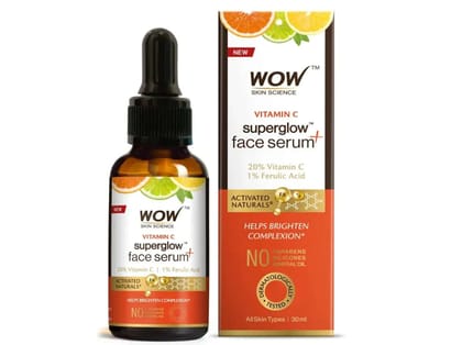WOW Vitamin C+(plus) Face Serum - Vitamin C 20, Ferulic Acid 1 - Brightening, Anti-aging, Reduction Of Fine Lines & Brown Spots