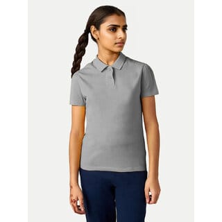 Girls Grey  Polo  T-shirt