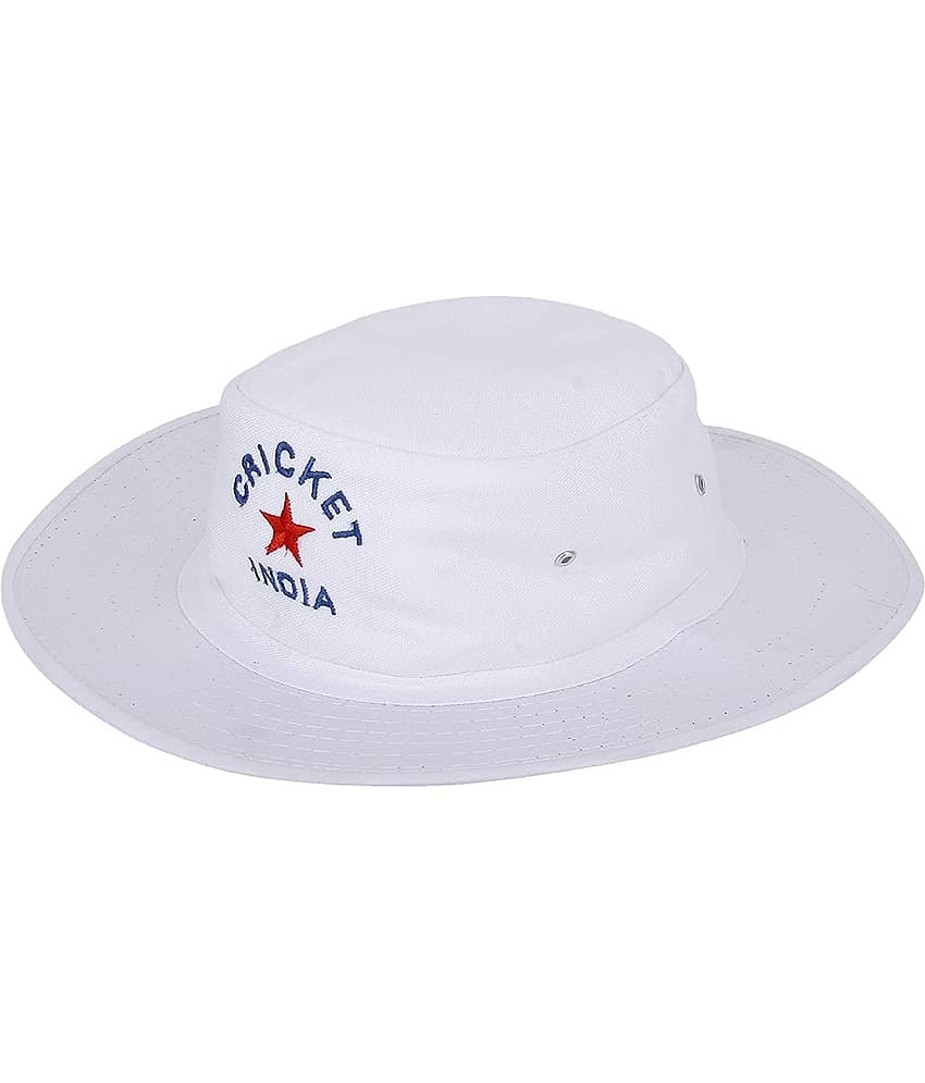 Zacharias - White Cotton Women's Hat ( Pack of 1 )