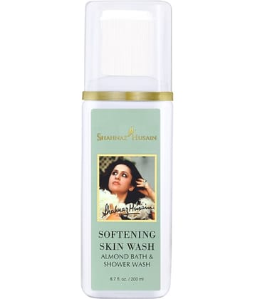 Shahnaz Husain Softening Skin Wash - Almond Shower & Cream - 200 ml