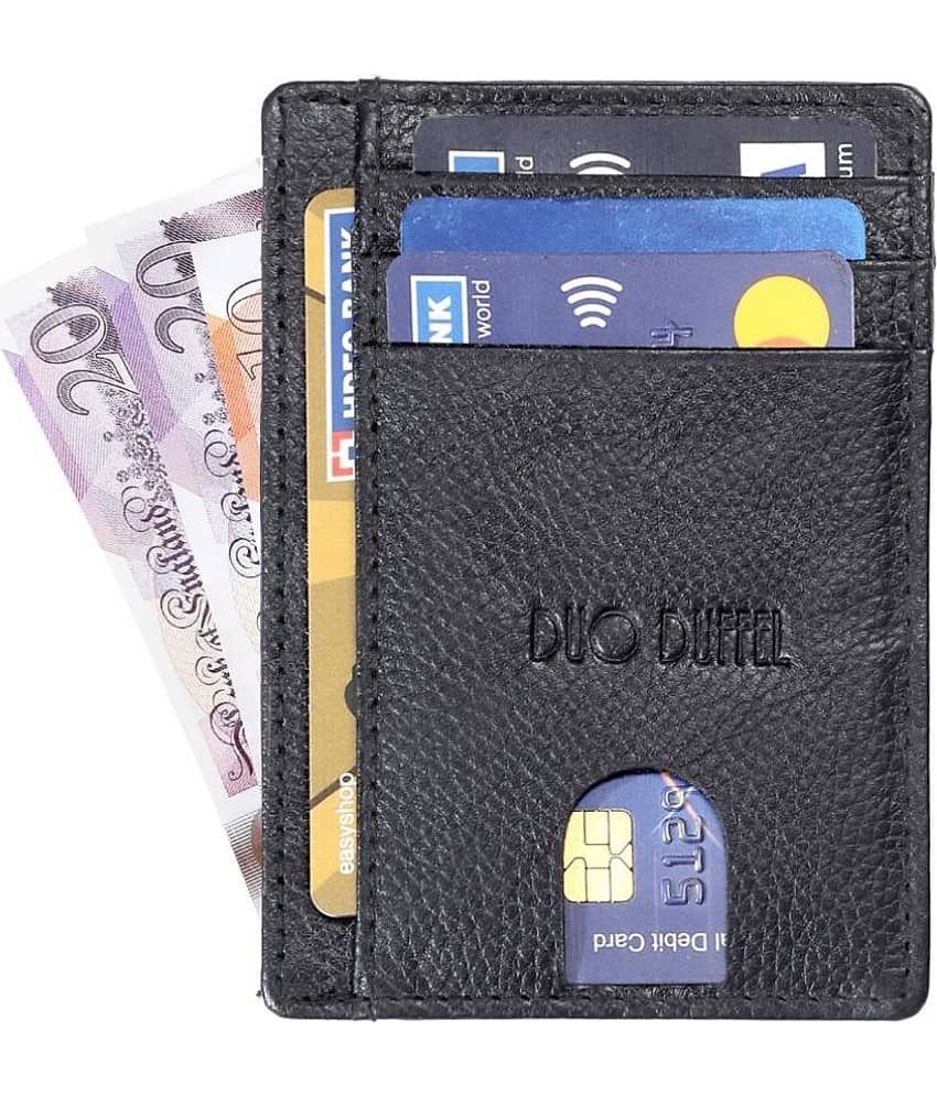 DUO DUFFEL Leather Unisex Card Holder ( Pack of 1 )