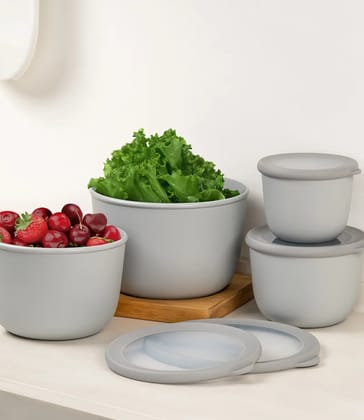 Modi Care Kitchen Solutions Stackable Airtight Four Piece Round Container Set