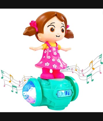 Musical Doll for Girls| Musical Dancing Doll with Flashing Lights, Musical Doll Toys for Babies, Walking, Singing Doll Musical Toys for 3+ Years Kids (Multicolor)
