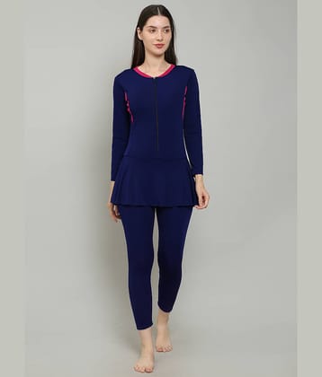 MEGASKA Blue One Piece Swimming Costume