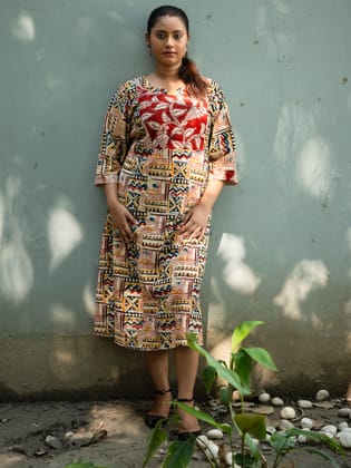 Kalamkari Designer Dress-M