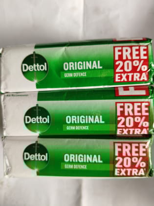 Dettol Original Germ defence soap 125g x 3 25g free