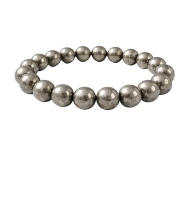 Natural Crystal 8mm Pyrite Bracelet (Grey)-PID64915 Natural Crystal 8mm Pyrite Bracelet (Grey)-PID64915